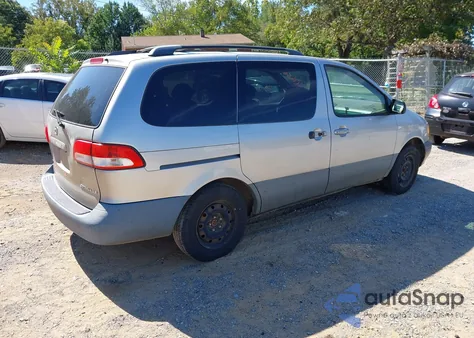2002 Toyota Sienna Le z USA, uszkodzony, nr VIN 4T3ZF13C92U422834